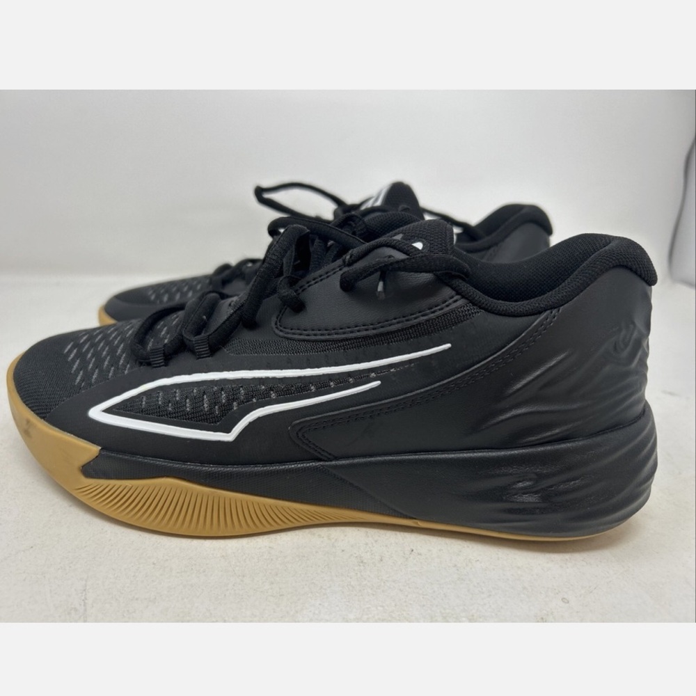 Puma Black and Gold Athletic Shoes